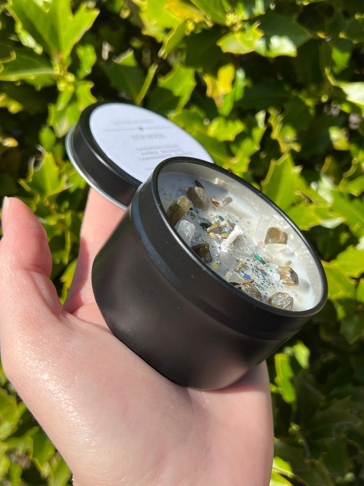 New Moon Magick Ritual Candle | Witchcraft Altar Spell Lunar Cycle Magic Gift Scented Intention Soy Herbal Candle | Deity Hekate Devotional
