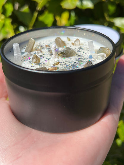 New Moon Magick Ritual Candle | Witchcraft Altar Spell Lunar Cycle Magic Gift Scented Intention Soy Herbal Candle | Deity Hekate Devotional