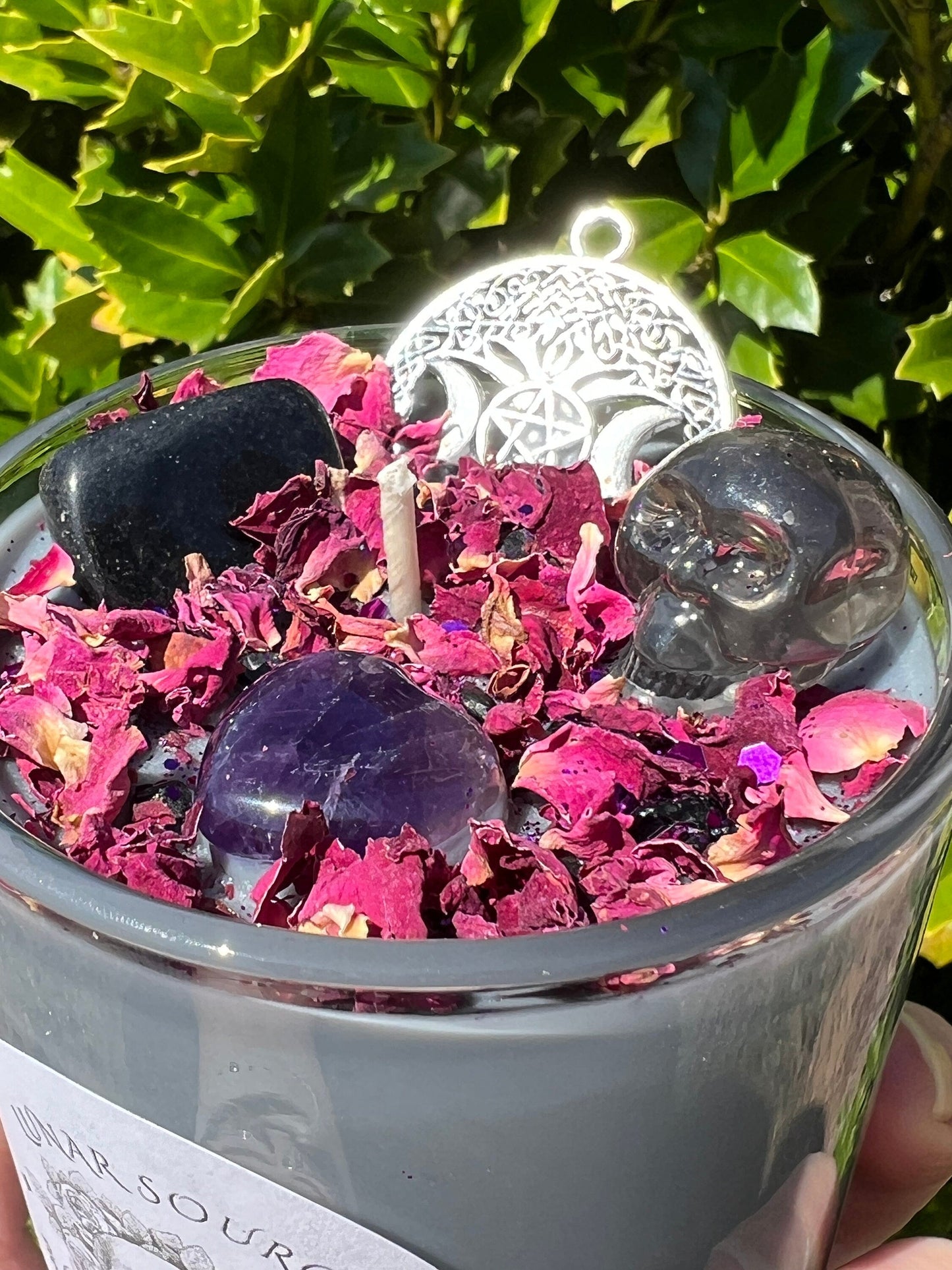 Thinning of the Veil Queen of Underworld Candle Persephone Offering Intention Pagan Witchcraft Magickal Ritual Altar Tool Crystal Deity Gift