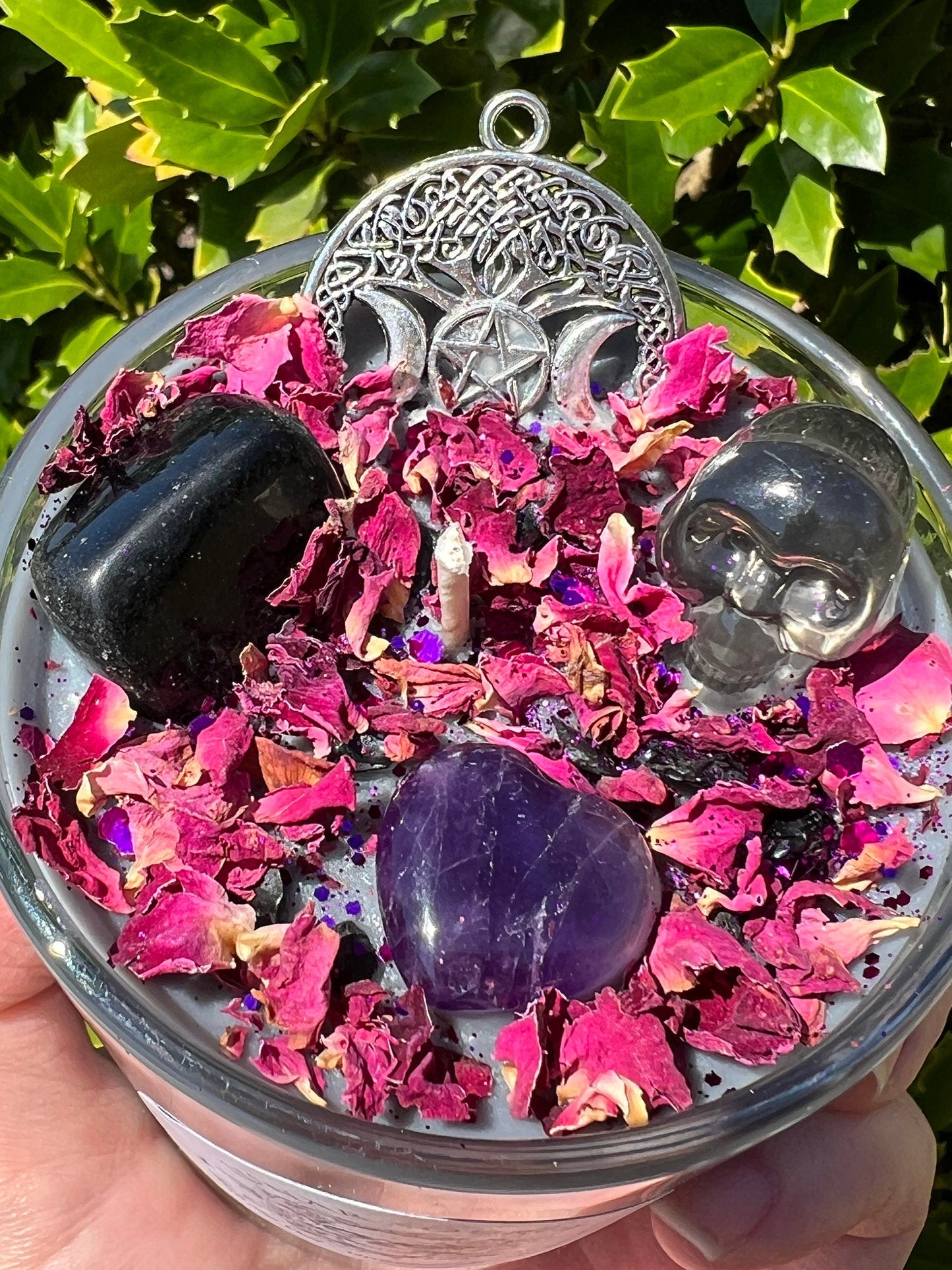 Thinning of the Veil Queen of Underworld Candle Persephone Offering Intention Pagan Witchcraft Magickal Ritual Altar Tool Crystal Deity Gift