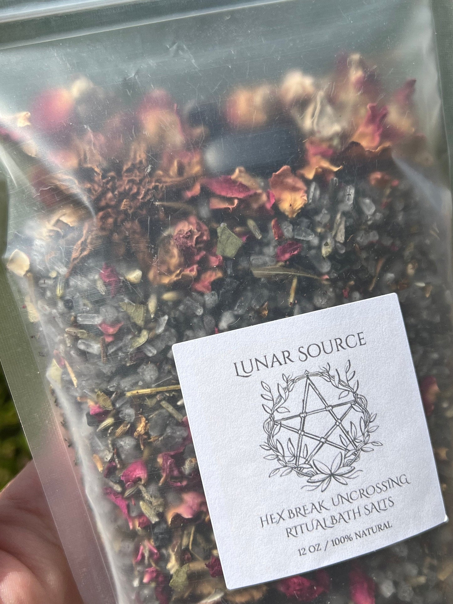 Hex Remover Curse Break Uncrossing Ritual Bath Salts Soak Spiritual Fiery Wall of Protection Cord Cutting Witchcraft Banishing Jinx Reversal