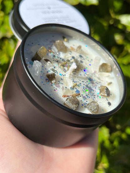 New Moon Magick Ritual Candle | Witchcraft Altar Spell Lunar Cycle Magic Gift Scented Intention Soy Herbal Candle | Deity Hekate Devotional