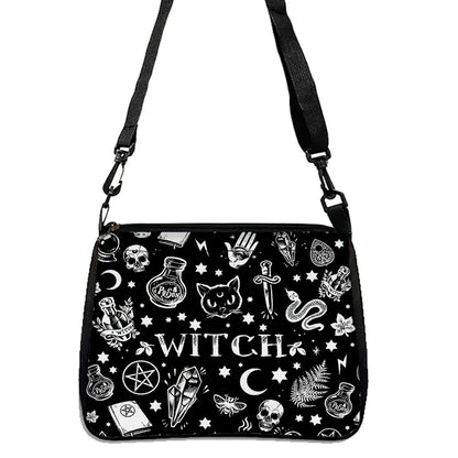 Witchy Print Shoulder Bags - Multiple Designs