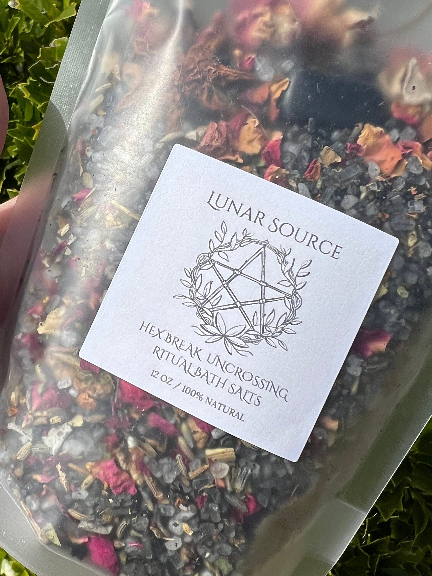 Hex Remover Curse Break Uncrossing Ritual Bath Salts Soak Spiritual Fiery Wall of Protection Cord Cutting Witchcraft Banishing Jinx Reversal