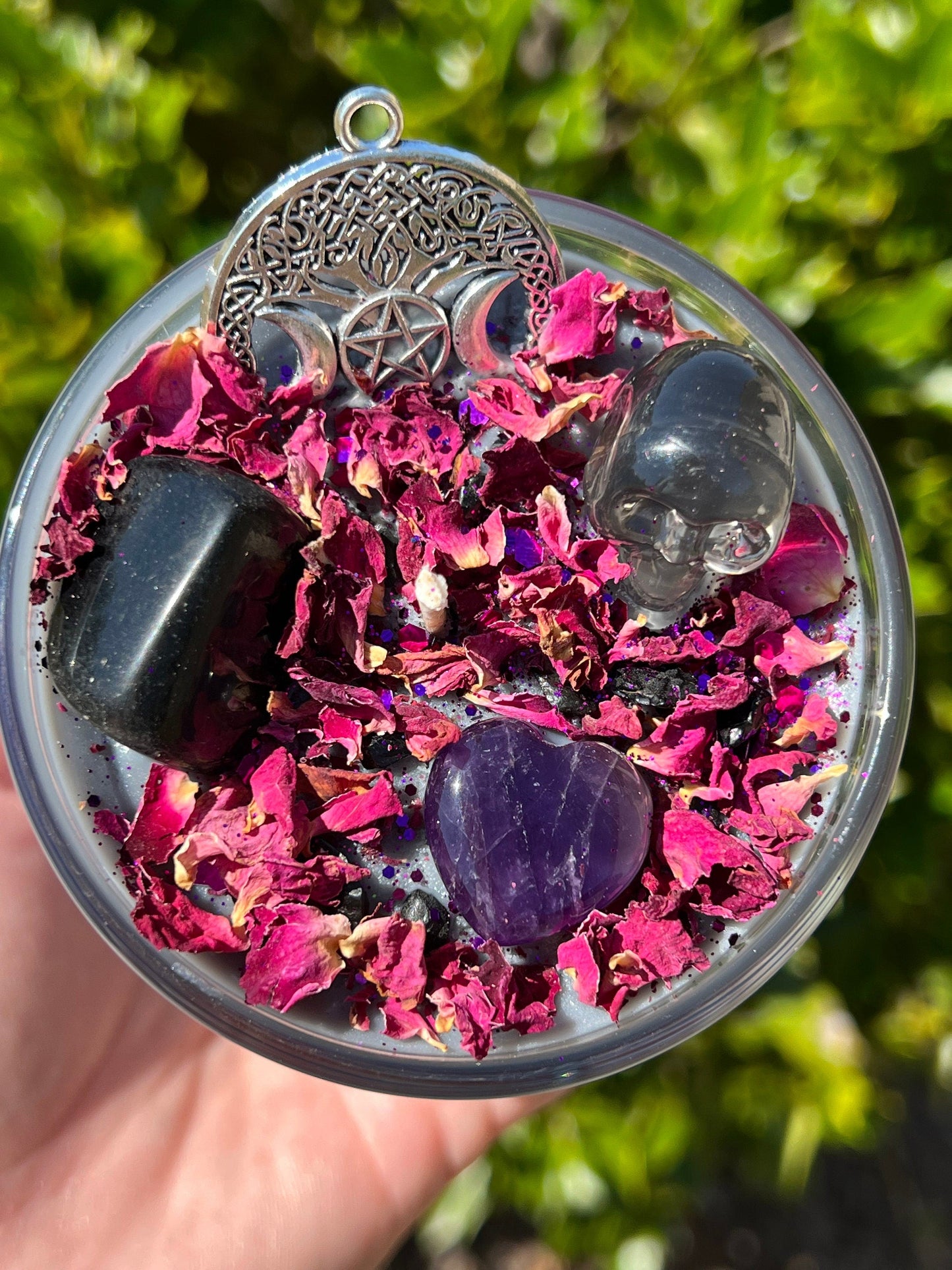 Thinning of the Veil Queen of Underworld Candle Persephone Offering Intention Pagan Witchcraft Magickal Ritual Altar Tool Crystal Deity Gift