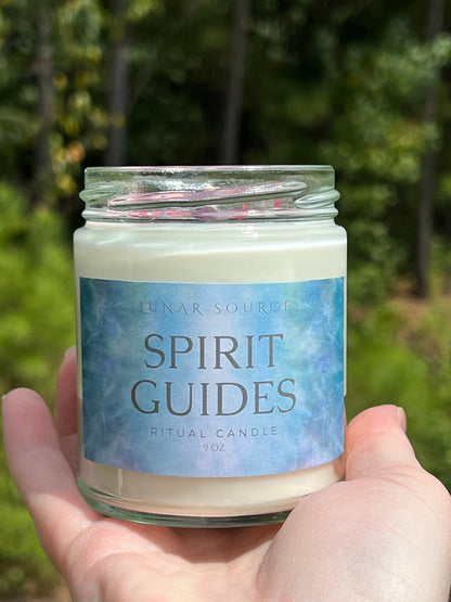 Spirit Guides Candle | Spiritual Wisdom Channeling Protection Archangel Guardian Angel Goddess Divine Universe Divination Guidance Rituals